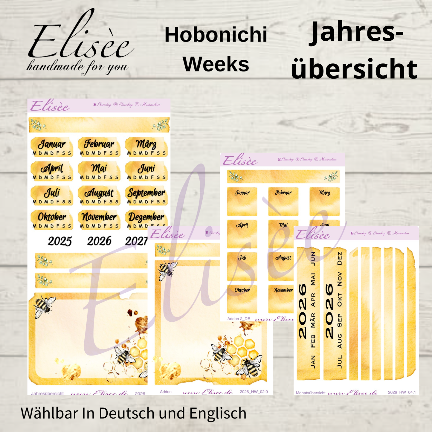 2025 Annual Overview Hobonichi Weeks