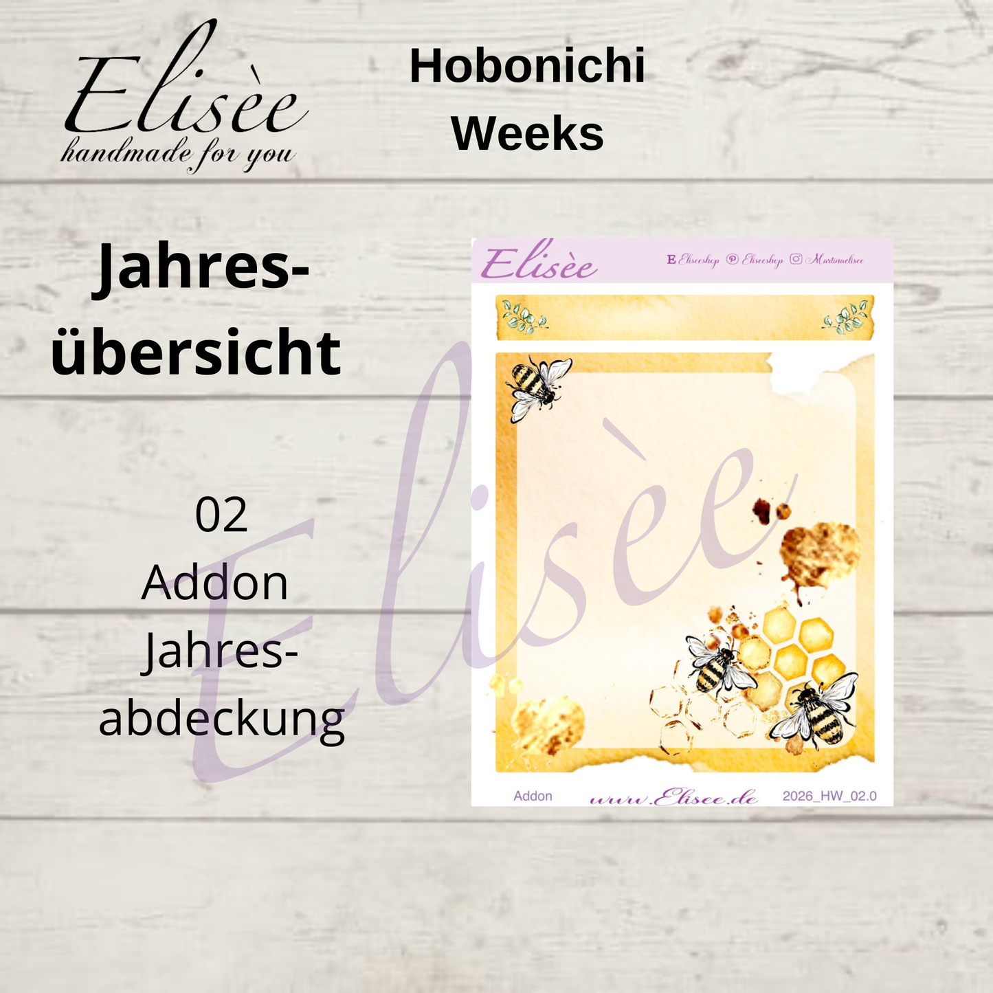 2025 Annual Overview Hobonichi Weeks