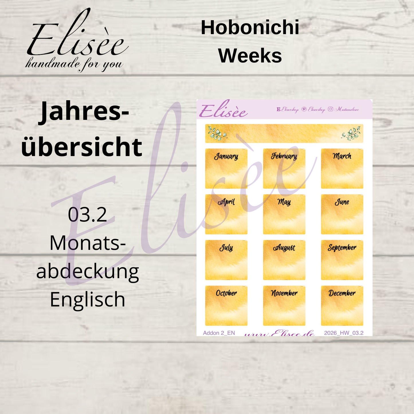 2025 Annual Overview Hobonichi Weeks