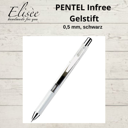 A0004_Stift_Pentel EnerGel Infree Gelstift - 0,5 mm - Schwarz