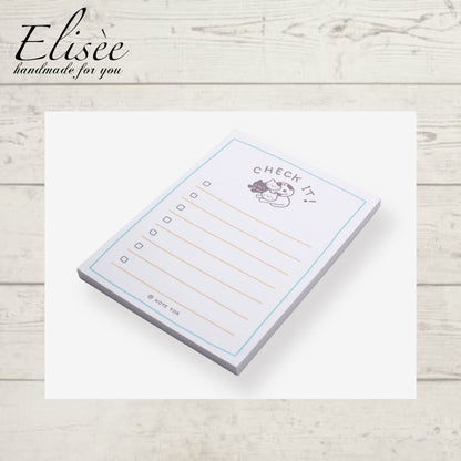A0011_Cute Plan Memo Serie - Check List Memo Pad