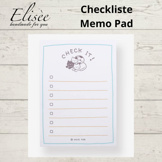A0011_Cute Plan Memo Serie - Check List Memo Pad