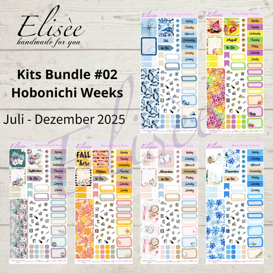 Bundle #02 2025 Monatskits Hobonichi Weeks / Personal Planer / Bullet Journal