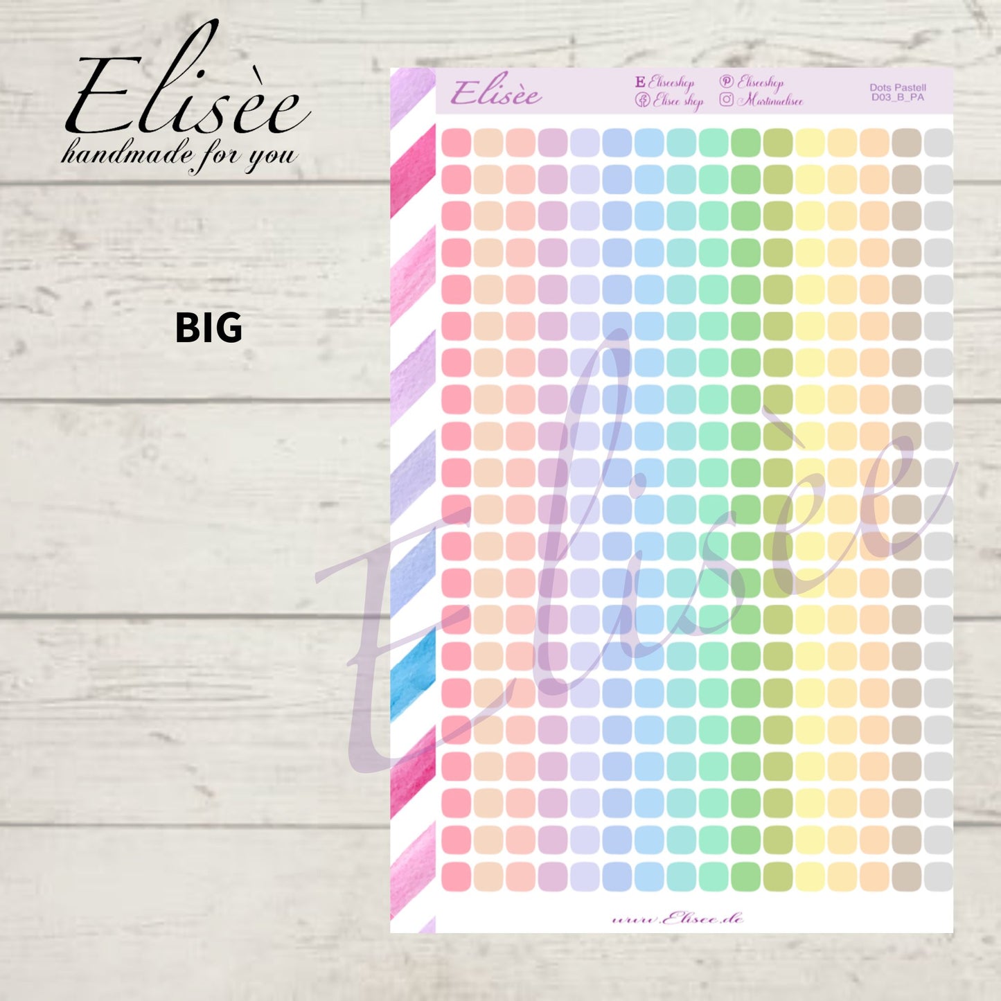 F03_Pastell  Dots Punkte Sticker | Aufkleber | Planner Sticker