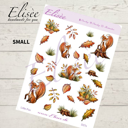 D27_Dekoration Sticker  "Little Fox"