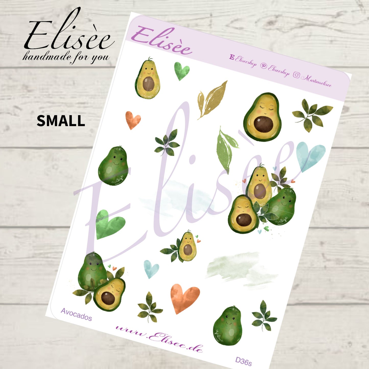 D36_Decoration Sticker "Avocados"