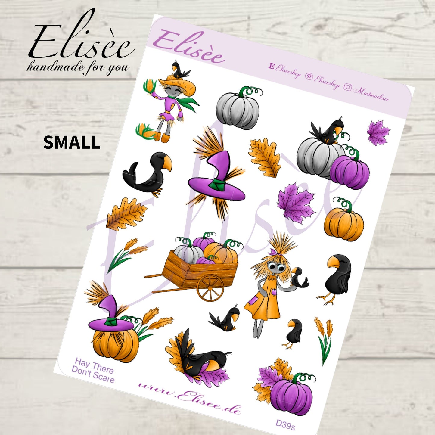 D39_Dekoration Sticker  "Hey There, Don't Scare"