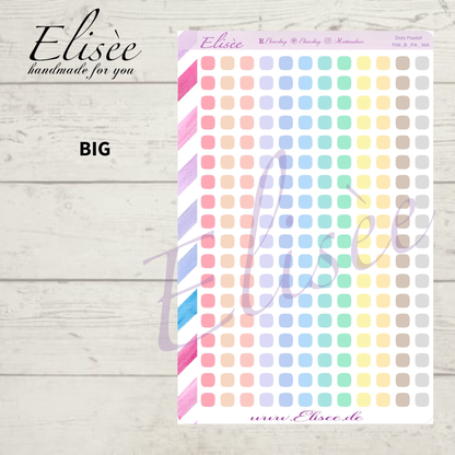 F_06_PA Dots Pastel Planner Stickers | Bullet Journal &amp; Calendar | Elisée