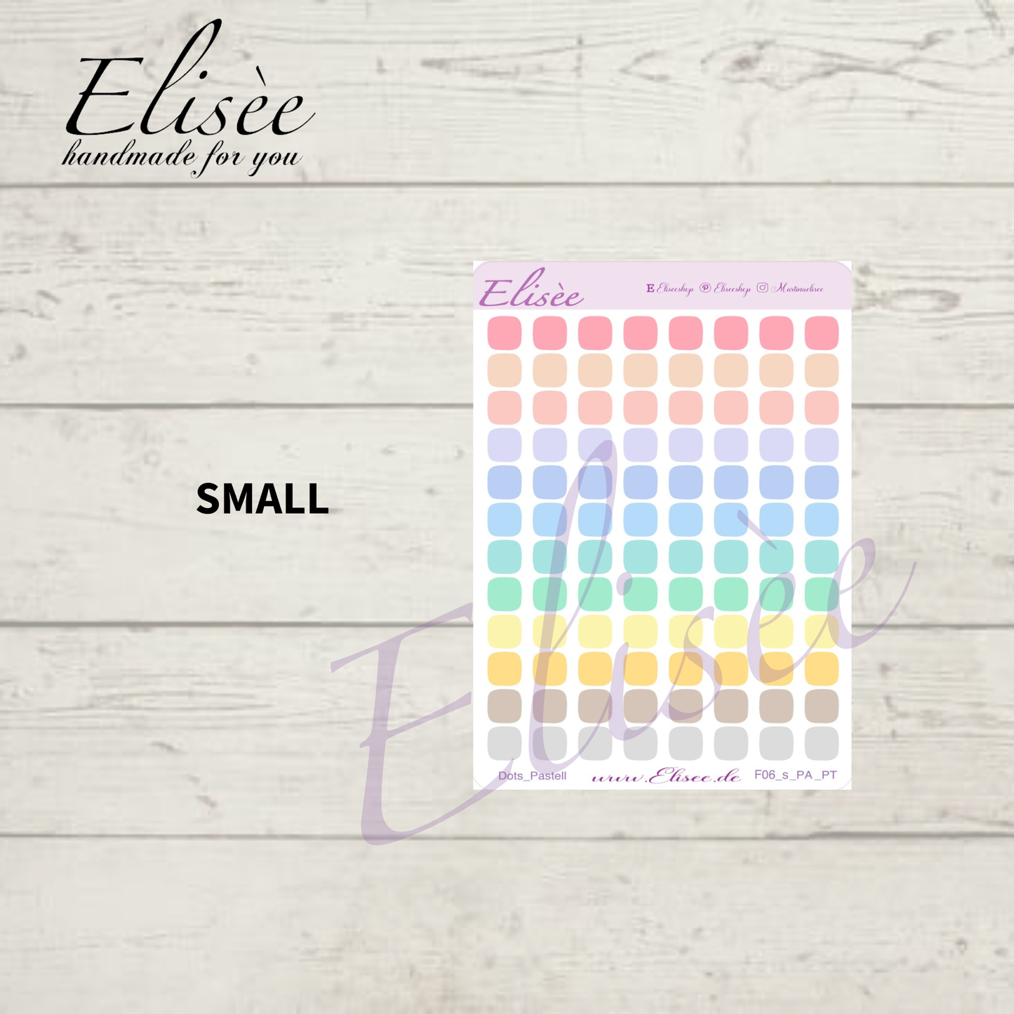 F_06_PA Dots Pastel Planner Stickers | Bullet Journal &amp; Calendar | Elisée