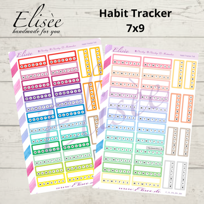 F_12 Habit Tracker Planner Sticker 7x9