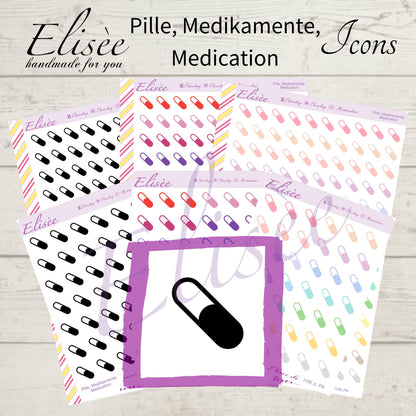 I106 Icons "Pille, Medikamente, Medication" Sticker
