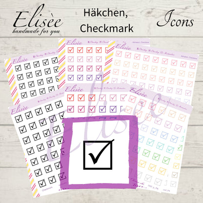 I107 Icons "Häkchen, Checkmark" Sticker