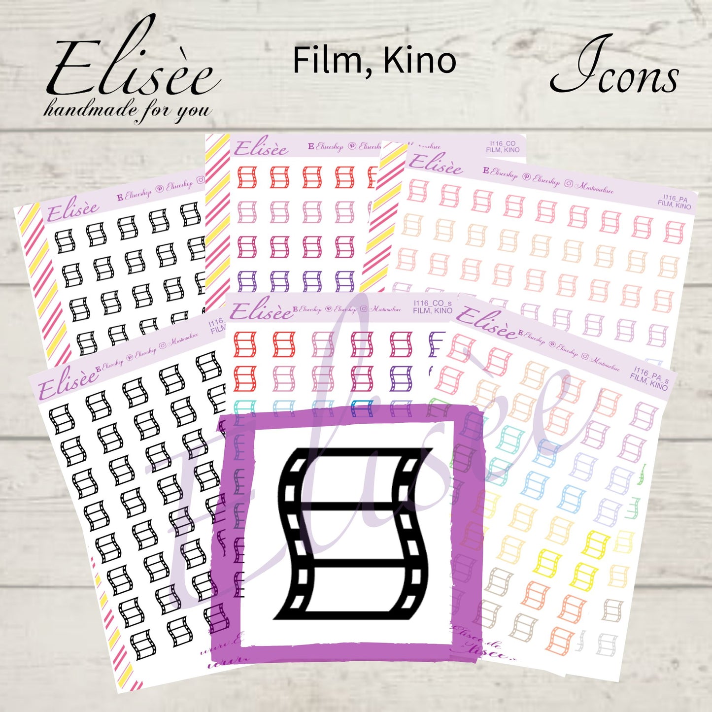 I116 Icons "Film, Kino" Sticker