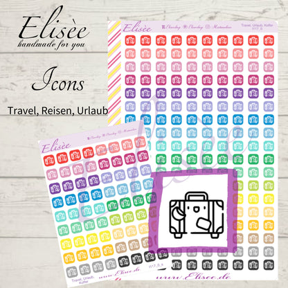 I117_0 Icons "Urlaub, Reisen" Sticker