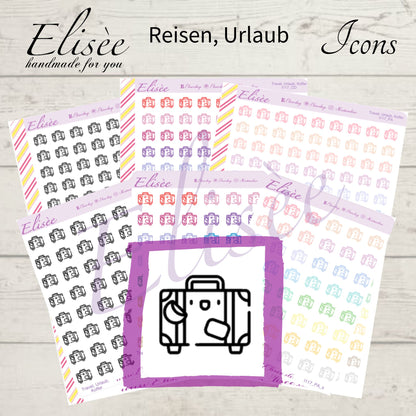 I117 Icons "Urlaub, Reisen" Sticker