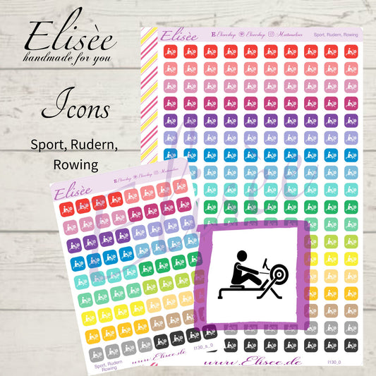 I130_0 Icons "SPORT, RUDERN" Sticker