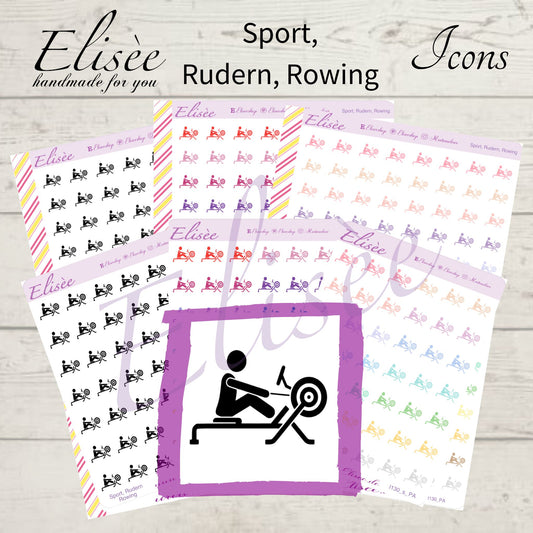 I130 Icons "SPORT, RUDERN" Sticker