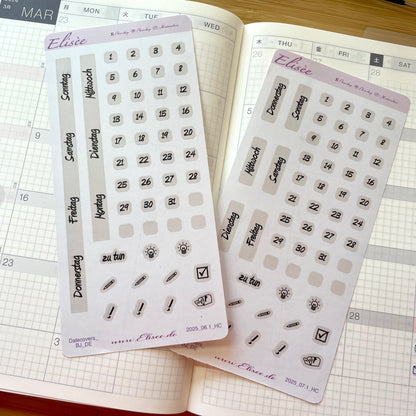 2025_Date Cover Bullet Journal A5 / Hobonichi Cousin A5