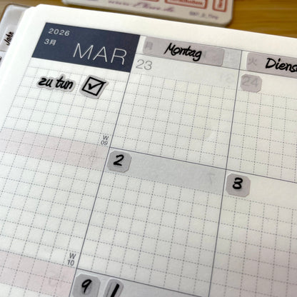 2025_Date Cover Bullet Journal A5 / Hobonichi Cousin A5