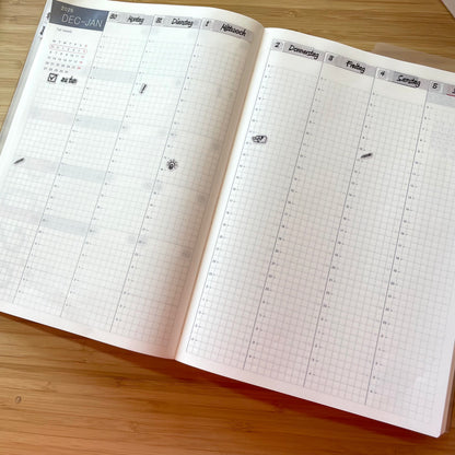 2025_Date Cover Bullet Journal A5 / Hobonichi Cousin A5