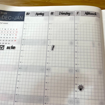 2025_Date Cover Bullet Journal A5 / Hobonichi Cousin A5