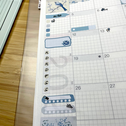 K0002_"PARIS" February 2025 Monthly Kit Hobonichi Cousin / A5 / Bullet Journal