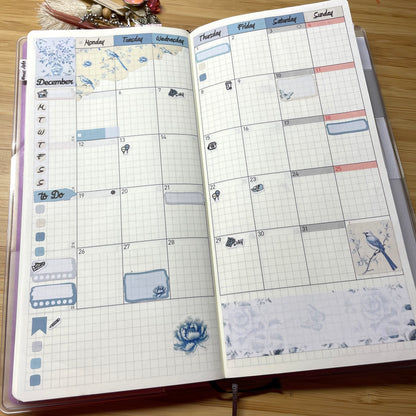 K0003_"VEGETABLES" März 2025 Monatskit Hobonichi Weeks / Personal Planer / Bullet Journal