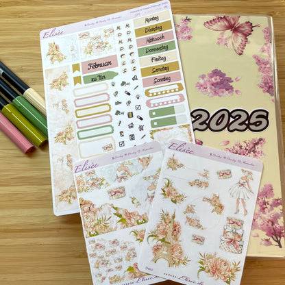 K0002_"PARIS" Februar 2025 Datecovers / Bullet Journal / Cousin / Weeks