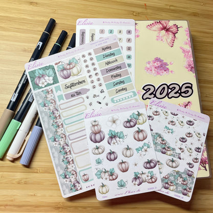 K0009_"HERBST KÜRBIS" September 2025 Datecovers / Bullet Journal / Cousin / Weeks