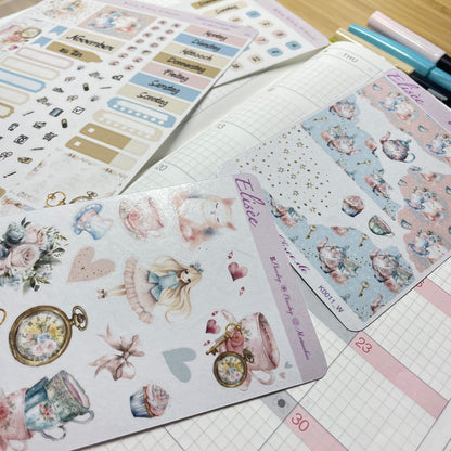 K0011_"ALICE IM WUNDERLAND" November 2025 Monatskit Hobonichi Cousin / A5 / Bullet Journal