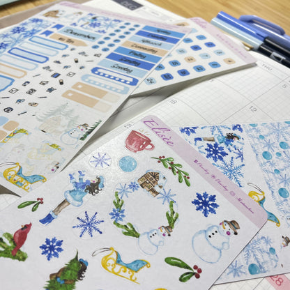 K0012_"CHRISTMAS TIME" Dezember 2025 Monatskit Hobonichi Cousin / A5 / Bullet Journal