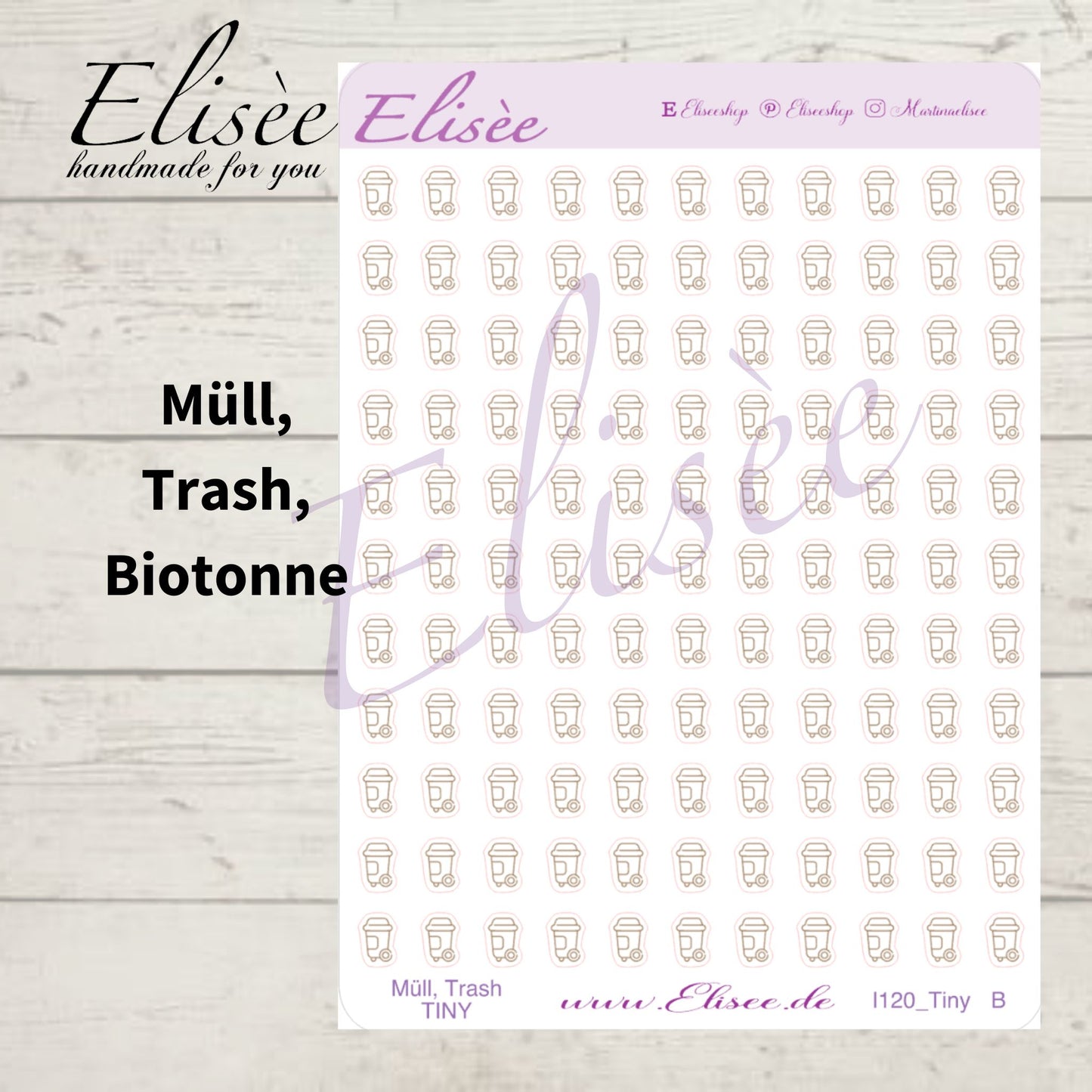 MINI  Icons  Sticker "Alltag" (Standard & Washi)