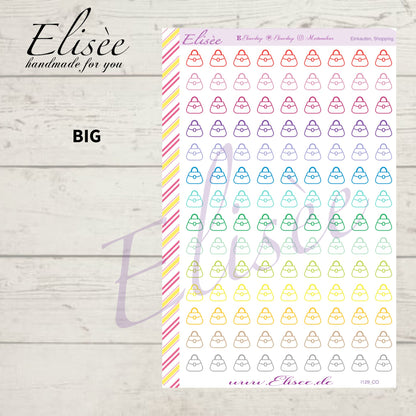 I129 Icons "Einkaufen, Shopping" Sticker