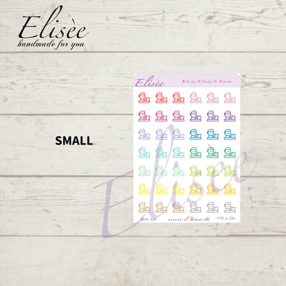 I132 Icons "ARBEIT, WORK, EDIT" Sticker