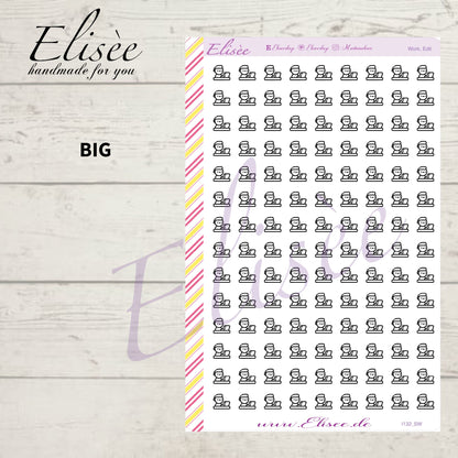 I132 Icons "ARBEIT, WORK, EDIT" Sticker