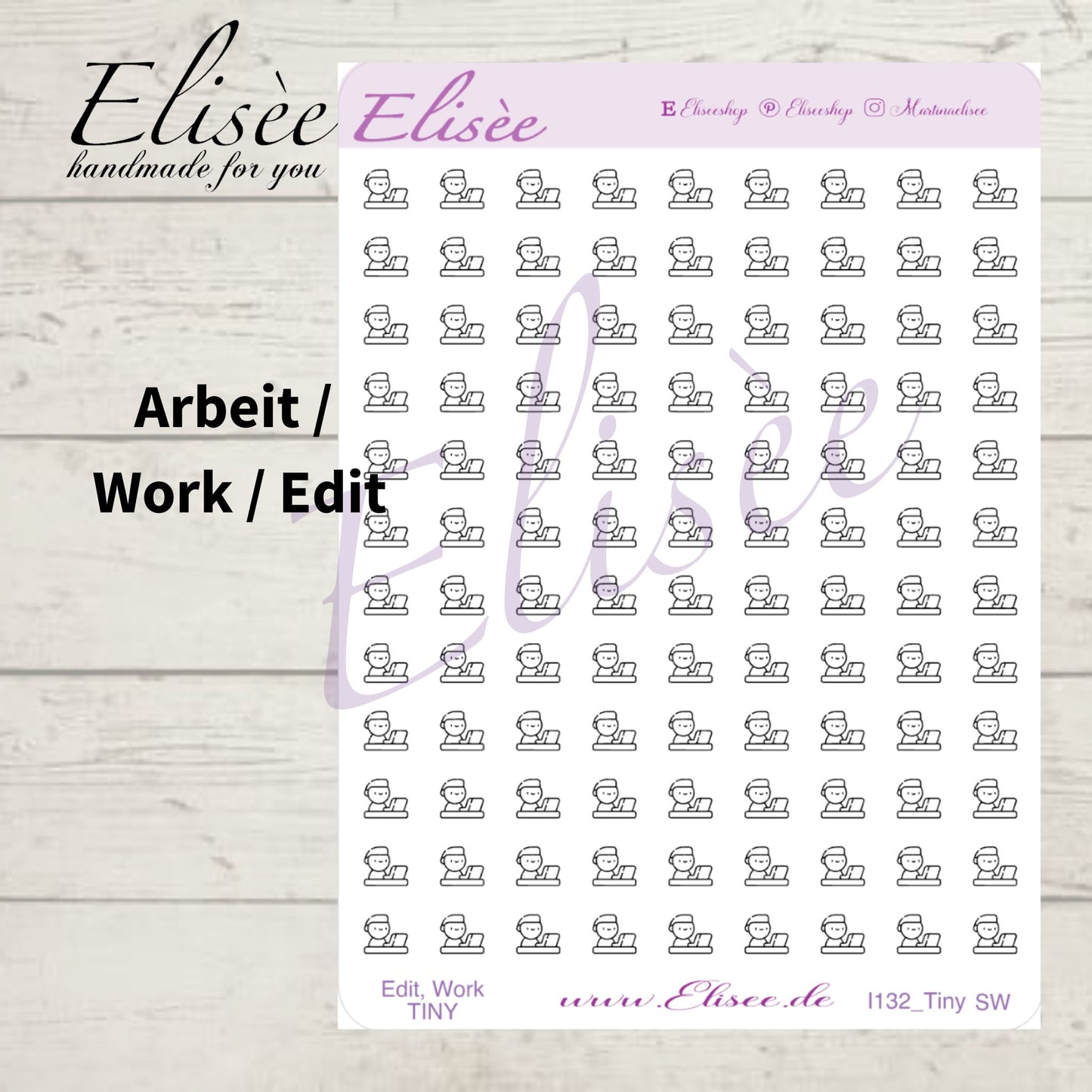 MINI  Icons  Sticker "Schule & Arbeit" (Standard & Washi)