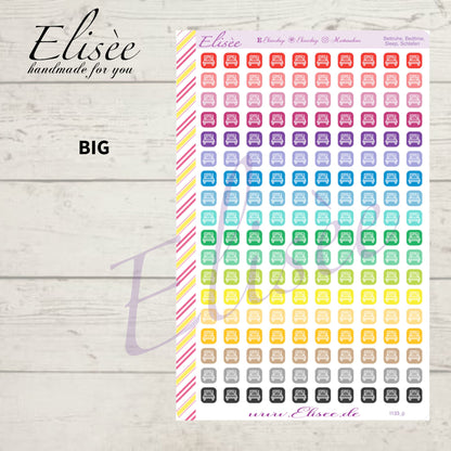 I133_0 Icons "SCHLAFEN, BEDTIME" Sticker