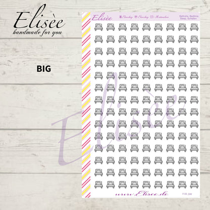 I133 Icons "SCHLAFEN, BEDTIME" Sticker