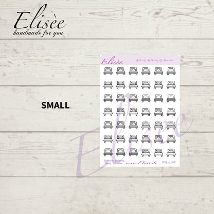 I133 Icons "SCHLAFEN, BEDTIME" Sticker