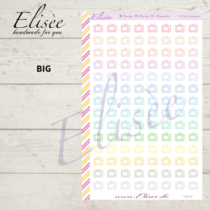 I134 Icons "TV, FERNSEHER" Sticker