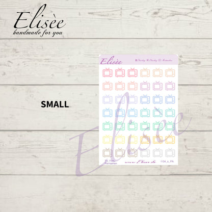 I134 Icons "TV, FERNSEHER" Sticker