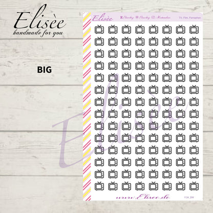 I134 Icons "TV, FERNSEHER" Sticker