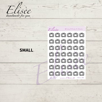 I134 Icons "TV, FERNSEHER" Sticker