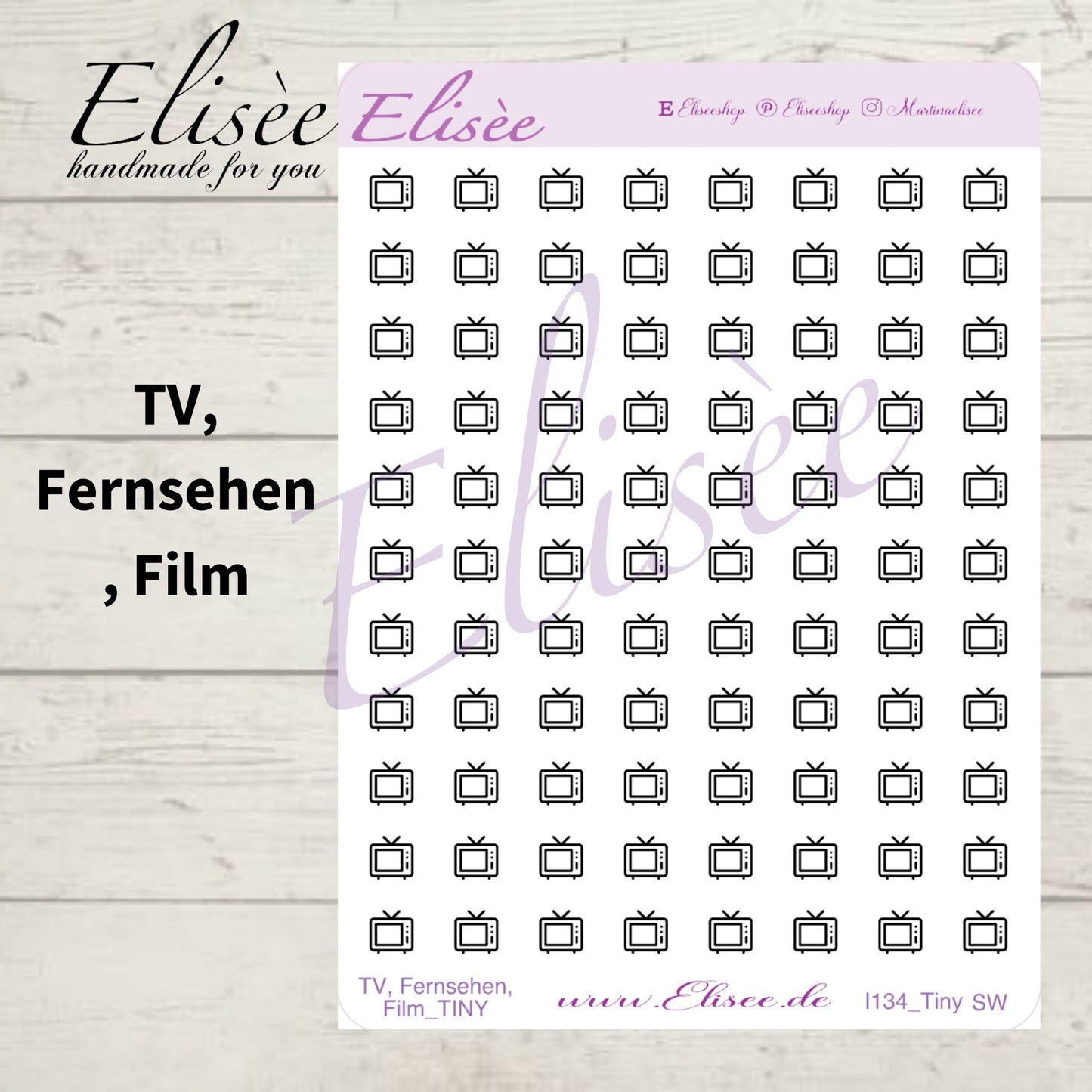 MINI  Icons  Sticker "Hobbies und Entertainment" (Standard & Washi)