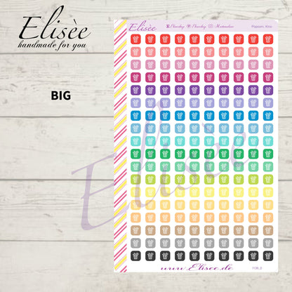 I136_0 Icons "POPCORN, KINO" Sticker