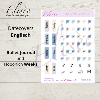 K0001_"Chinoise Flowers" Januar 2025 Datecovers / Bullet Journal / Cousin / Weeks