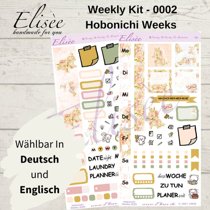 K0002_"PARIS" Wochenkit Hobonichi Weeks / Personal Planer / Bullet Journal