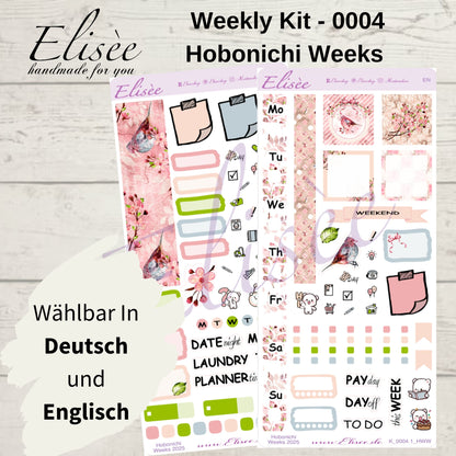 K0004_"CHERRY BLOSSOM" Wochenkit Hobonichi Weeks / Personal Planer / Bullet Journal