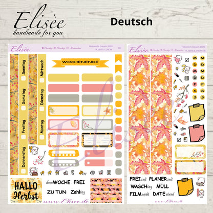 K0010_"FALL" Wochenkit Hobonichi Cousin / A5 / Bullet Journal