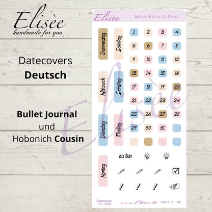 K0011_"ALICE IM WUNDERLAND" November 2025 Datecovers / Bullet Journal / Cousin / Weeks
